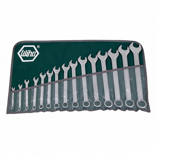 Set llaves P/C, 15 piezas, de 1/4 a 1.1/8 pulg, ( NO AISLADAS) WIHA 40089 ALEMANIA