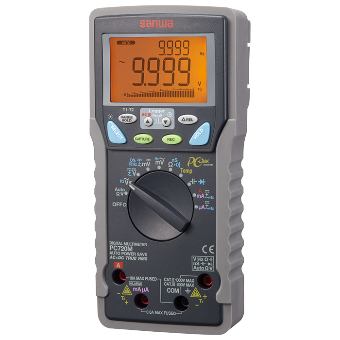 Multímetro Digital Trms, Datalogger, Sanwa PC720M