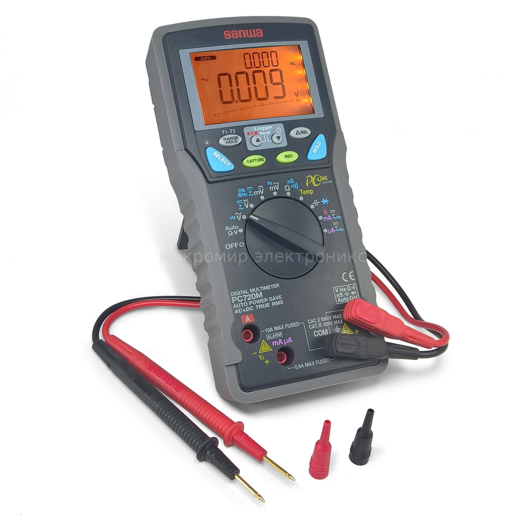 Multímetro Digital Trms, Datalogger, Sanwa PC720M
