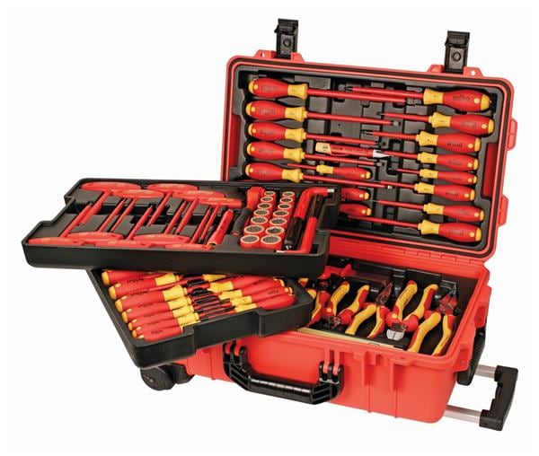 Maleta de 80 herramientas aisladas wiha 32800